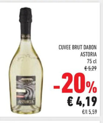 Conad CUVEE BRUT DABON ASTORIA 75 cl offerta