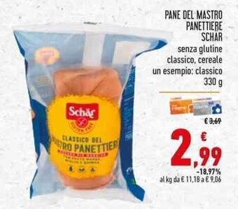 Conad PANE DEL MASTRO PANETTIERE SCHÄR 330 g offerta