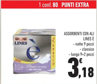 Conad ASSORBENTI CON ALI LINES È offerta