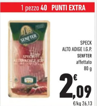 Conad SPECK ALTO ADIGE I.G.P. SENFTER 80 g offerta