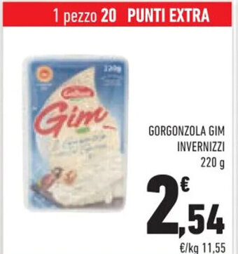 Conad GORGONZOLA GIM INVERNIZZI 220 g offerta