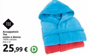 Accappatoio Tex uomo o donna