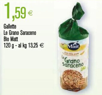 Coop Gallette Le Grano Saraceno Bio Matt 120 g offerta