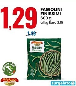 Eurospin Delizie dal sole fagiolini finissimi offerta