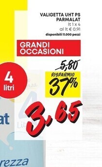 Pam Parmalat valigetta uht ps offerta