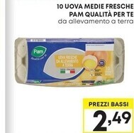 Pam Pam 10 uova medie fresche offerta
