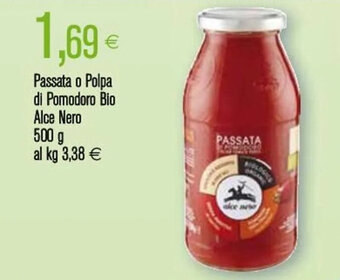 Coop Passata o Polpa di Pomodoro Bio Alce Nero 500 g offerta