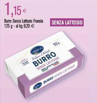 Coop Burro Senza Lattosio Francia 125 g offerta