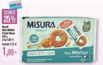 Coop Biscotti Miele Millefiori Privolat Misura 400 g offerta