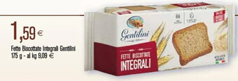 Coop Fette Biscottate Integrali Gentilini 175 g offerta