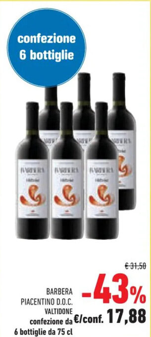 Conad BARBERA PIACENTINO D.O.C. VALTIDONE offerta