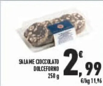 Conad SALAME CIOCCOLATO DOLCEFORMO 250 g offerta