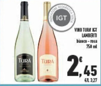 Conad VINO TURA IGT LAMBERTI bianco-rosa 750ml offerta