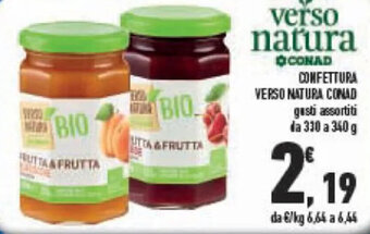 Conad CONFETTURA VERSO NATURA CONAD 330 a 340 g offerta