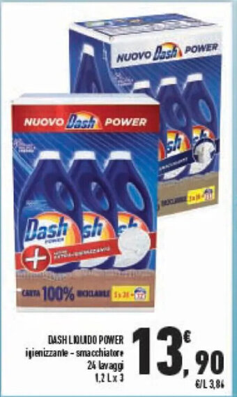 Conad DASH LIQUIDO POWER 1,2 l x 3 offerta