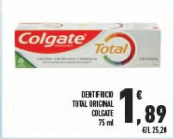Conad DENTIFRICIO TOTAL ORIGINAL COLGATE 75 ml offerta