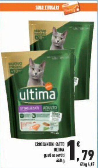 CROCCANTINI GATTO ULTIMA gusti assortiti 440 g