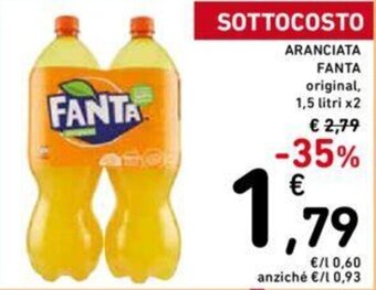 Conad ARANCIATA FANTA original, 1,5 litri x2 offerta