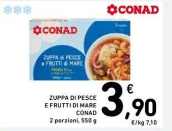 Conad ZUPPA DI PESCE FRUTTI MARE CONAD 550 g offerta