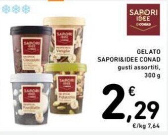 Conad GELATO SAPORI&IDEE CONAD 300 g offerta