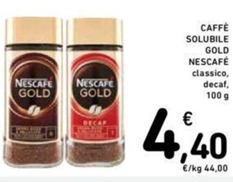 Conad CAFFÈ SOLUBILE GOLD NESCAFÉ 100 g offerta