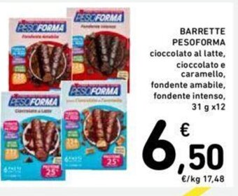 Conad BARRETTE PESOFORMA 31 g x 12 offerta