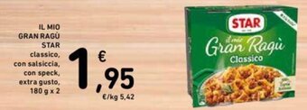 Conad IL MIO GRAN RAGÙ STAR 180 g x 2 offerta