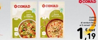 Conad ZUPPA CONAD 86 g/ 101 g offerta