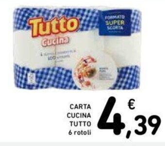 Conad CARTA CUCINA TUTTO 6 rotoli offerta