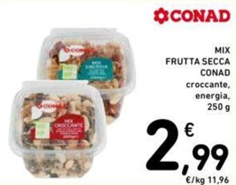 Conad MIX FRUTTA SECCA CONAD 250 g offerta