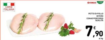 Conad PETTO DI POLLO INTERO CONAD PERCORSO QUALITA offerta