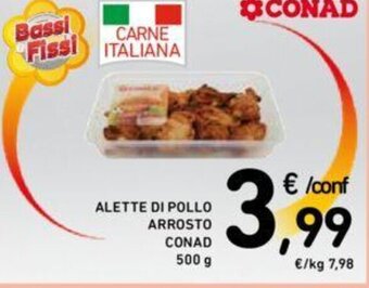 Conad ALETTE DI POLLO ARROSTO CONAD 500 g offerta