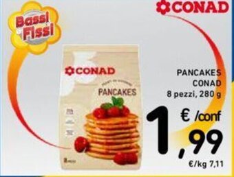 Conad PANCAKES CONAD 8 pezzi, 280 g offerta