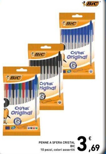 Conad PENNE A SFERA CRISTAL BIC offerta
