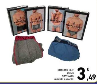 Conad BOXER O SLIP UOMO NAVIGARE offerta