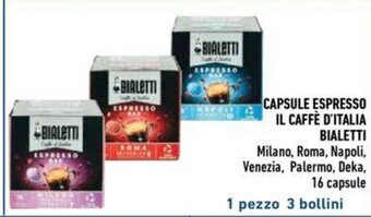 Conad CAPSULE ESPRESSO IL CAFFÈ D'ITALIA BIALETTI offerta