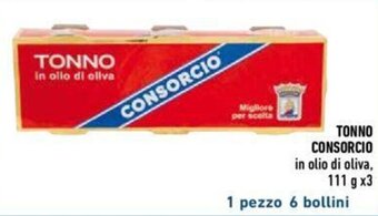 Conad TONNO CONSORCIO 11 g x 3 offerta