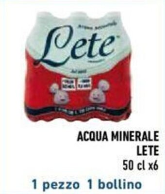 Conad ACQUA MINERALE LETE 50 cl x 6 offerta