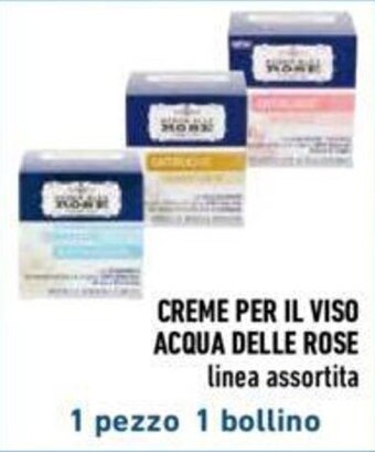 Conad CREME PER IL VISO ACQUA DELLE ROSE offerta
