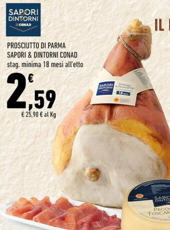 Conad PROSCIUTTO DI PARMA SAPORI & DINTORNI CONAD offerta