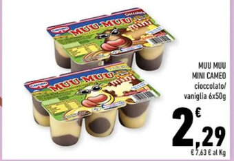 Conad MUU MUU MINI CAMEO 6x50g offerta