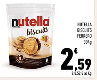 Conad NUTELLA BISCUITS FERRERO 304g offerta
