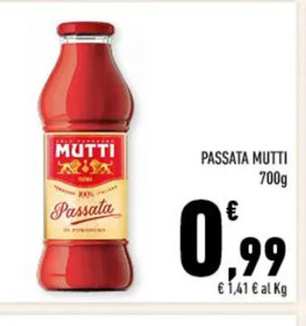 Conad PASSATA MUTTI 700 g offerta