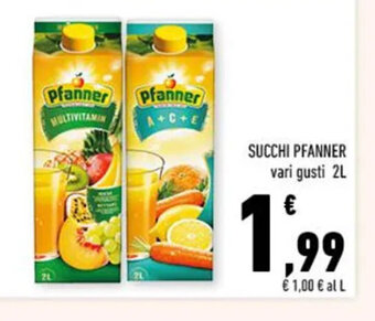 Conad SUCCHI PFANNER vari gusti 2L offerta
