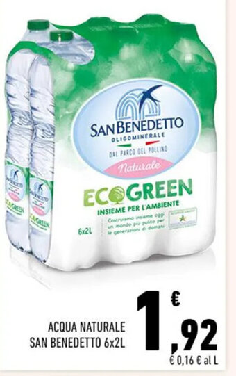 Conad ACQUA NATURALE SAN BENEDETTO 6x2L offerta