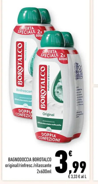 Conad BAGNODOCCIA BOROTALCO 2 x 600 ml offerta