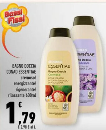 Conad BAGNO DOCCIA CONAD ESSENTIAE 600 ml offerta