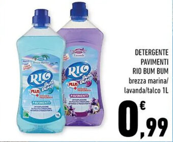 Conad DETERGENTE PAVIMENTI RIO BUM BUM 1L offerta