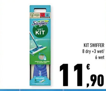 Conad KIT SWIFFER 8 dry +3 wet/ 6 wet offerta