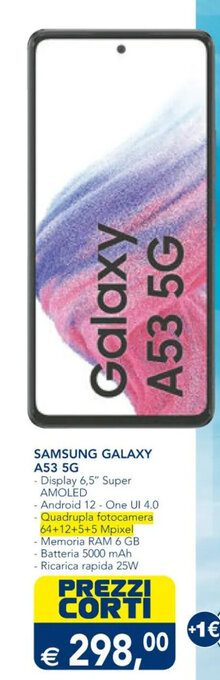 Esselunga SAMSUNG Galaxy A53 5G offerta